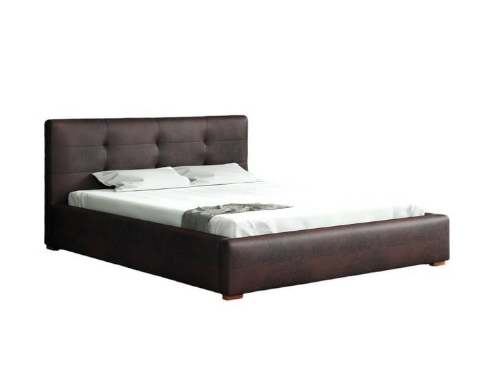 Fun Möbel Polsterbett Schlafzimmerbett TERAMO in Stoff oder Kunstleder, mit oder ohne Bonellfederkernmatratze