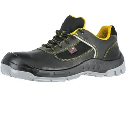 Sicherheitshalbschuhe S1P "JO_COLOUR YELLOW LOW" - 36 - schwarz