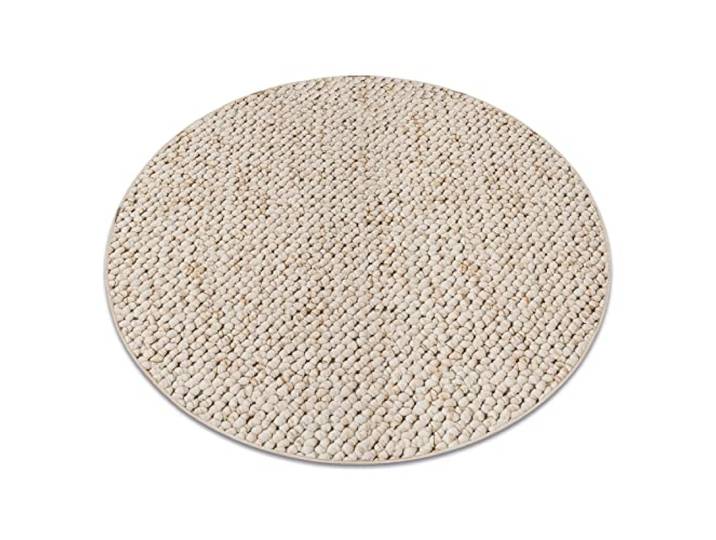 rugsx Teppich Casablanca für Zimmer, Wohnzimmer, Schlafzimmer, Teppichboden Auslegware, Verschiedene Größen, Creme Kreis 100 cm