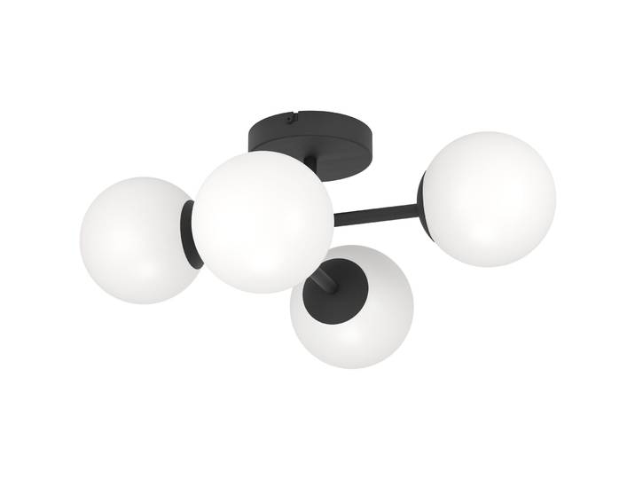 Deckenlampe Castrovido Schwarz B 38.5 cm - Deckenlampe