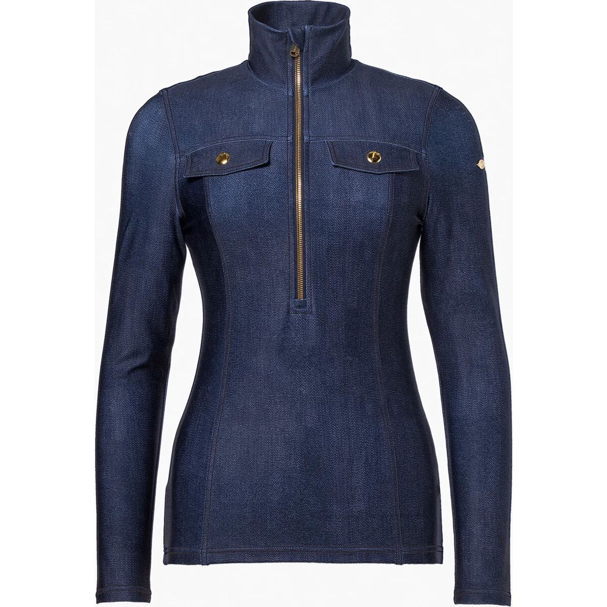 Goldbergh Yunnai Ski Pully raw denim (0050) XS GB32220263-0050-XS