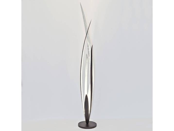 Holländer Designer Stehlampe Palustre, alu / grau / zink, für Wohn- / Esszimmer, Metall, Design, Stehlampe