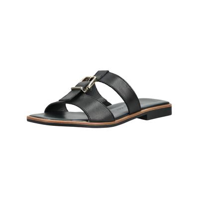 Pantolette PAUL GREEN "Paul Green Pantoletten Glattleder", Damen, Gr. 40, schwarz, Glattleder, Schuhe Pantolette