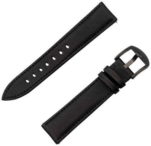 JT Berlin Watchband Wannsee Armband 44 mm, 40 mm, 47 mm, 43 mm, 45 mm, 46 mm, 42 mm, 41mm M Schwarz