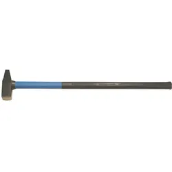 SW-Stahl, Hammer, 50610L Vorschlaghammer mit Fiberglasstiel 5kg I Werkzeughammer mit mit Gummigriff I schwere (5000 g)