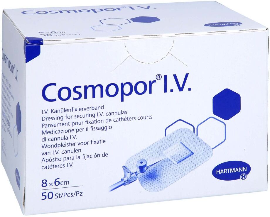 Cosmopor I.v. Kanülenfixierverband 6x8 Cm