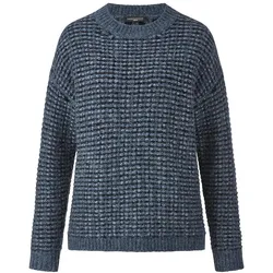 Rundhals-Pullover Fadenmeister Berlin blau, 46