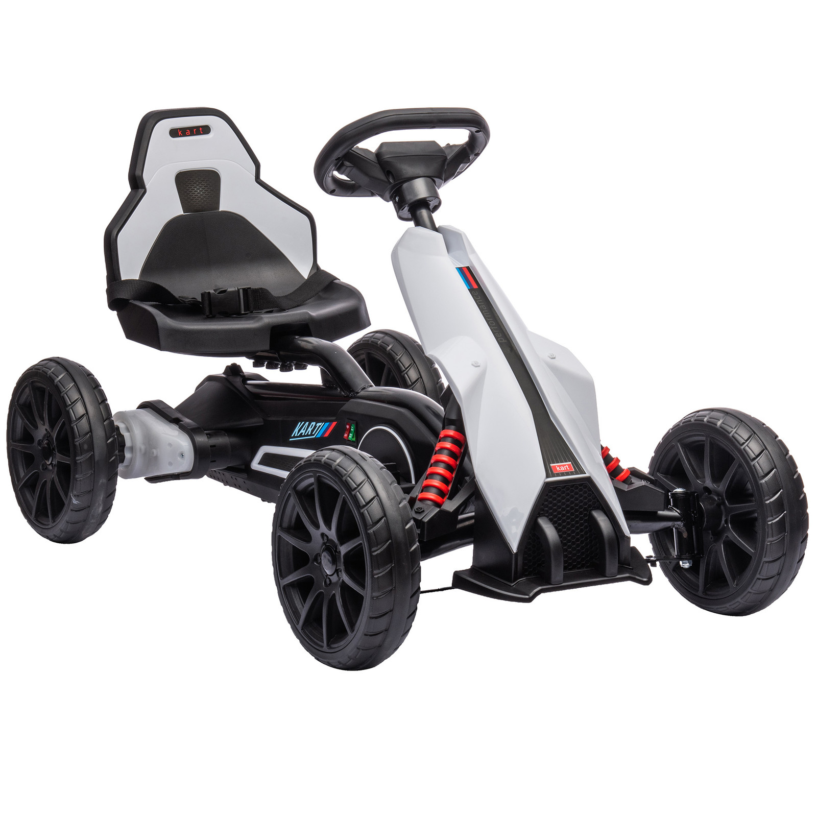 HOMCOM Elektrische Go Kart voor Kinderen met Veiligheidsgordel en 5 km/u Snelheid
