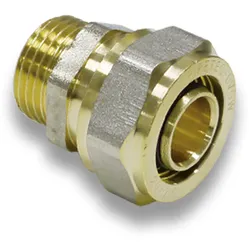 Klemmringverschraubung Schraubfitting Pipetec, Übergänge mit Außengewinde (AG) (Ausführung: 16 - 1/2''AG)