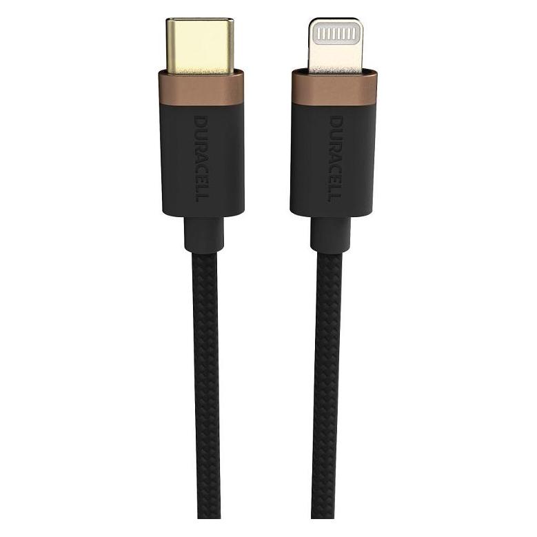 Duracell 2M USB-C to Lightning Braided (2 m, USB 3.2 Gen 2, 65 W) (USB9022A)