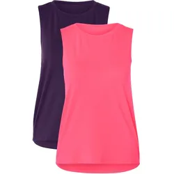 Tchibo - 2 Sport-Tops - Damen - Gr. S - pink