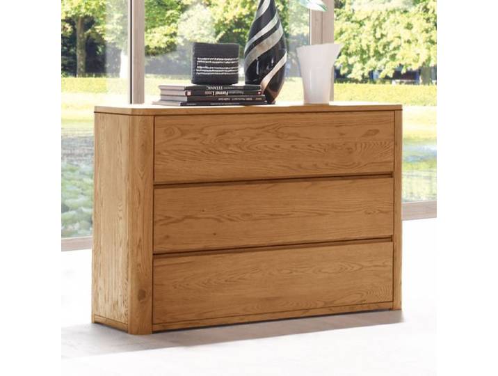 Kommode Lugo Eiche Massivholz mit Schubladen H:75cm/B:105cm/T:40cm Schubkasten Soft-Close