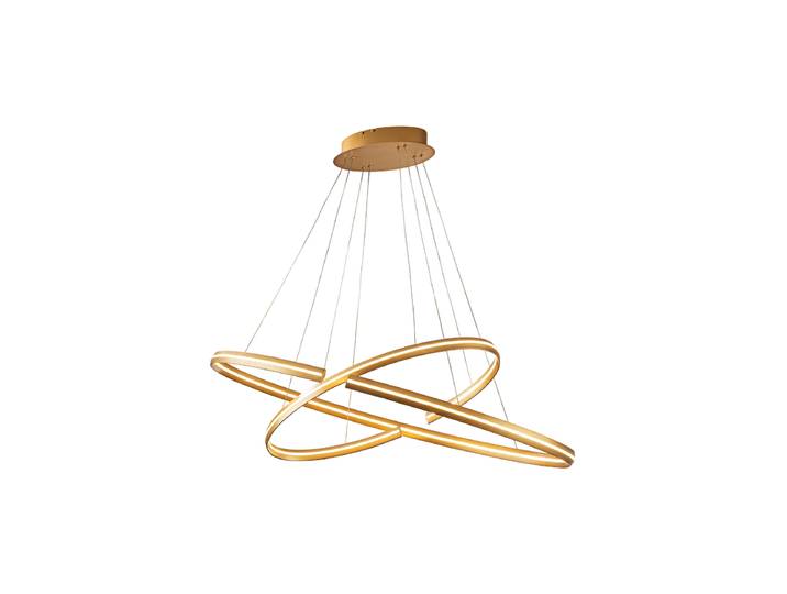 Dimmbare LED Design Pendellampe „Elipse II“ mit Fernbedienung Gold Schuller