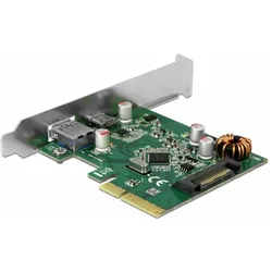 Delock PCIe 1x USB-Typ-C, 1x USB-A, Kontrollerkarte