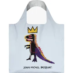 LOQI Museum Jean Michel Basquiat Pez Dispenser Tasche, silber, mit reflektierender Beschichtung