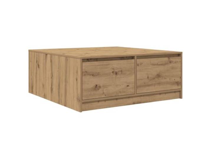 Couchtisch mit Schubladen Artisan Oak 100x100x40 cm Holzwerkstoff,feuchtigkeitsbeständiges Material,Verzug,Schichtung,mehrere Schubladen,Ordnung im Wohnzimmer