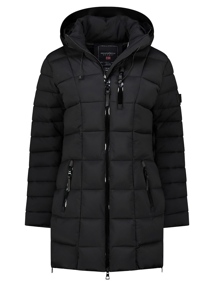Geographical Norway Steppmantel "Bastia" in Schwarz - L