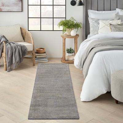Michael Amini Abstract Linear Shimmer Area Rug