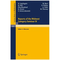 Reports of the Midwest Category Seminar IV, Fachbücher von H. Applegate