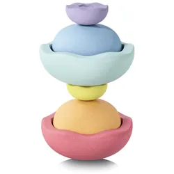 Stapelstein Inside Rainbow Pastel 6er Set - (light violet/light blue/mint/light yellow/light orange/light red)