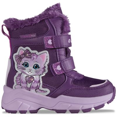 Winterboots LOTTO, Mädchen, Gr. 35, lila, lavender, Synthetik, mehrfarbig, Schuhe Winterboots, - mit coolen Lichtelementen im Obermaterial