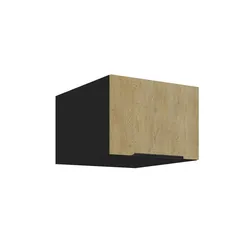 Aufsatzschrank Hochschrank 50 cm CREMONA Eiche Küchenzeile Küchenblock Küche
