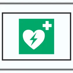 HB-Druck Defibrillator Symbol A6 (105x148mm) Schild