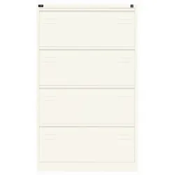 Hängeregistraturschrank LIGHT | doppelbahnig | 4 HR-Schubladen - 196 verkehrsweiß antibakteriell