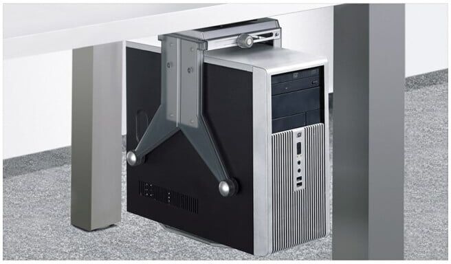 Hettich PC-support PRO, 9078797, pivotant à 360°, L 210-298mm, H 363-623mm KF translucide (9078797)
