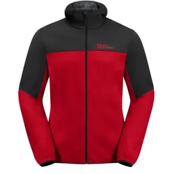 Jack Wolfskin Herren Feldberg Softshell Hoody - XXL - Red Glow
