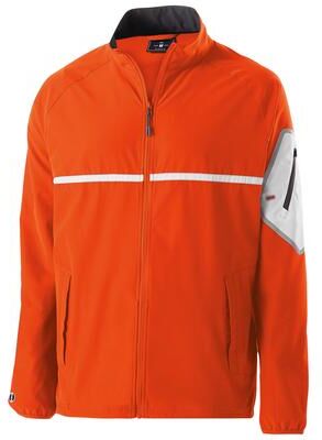 Holloway 229543 Weld Jacket in Orange/White size 2XL   Polyester/Spandex Blend