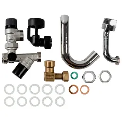 Wolf Cgw-2 Anschlussset Trinkwasser 8610476 ohne Druckminderer, Aufputzinstallation