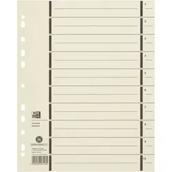 Oxford 400004672 Trennblatt Karton Beige 100 Stück(e)