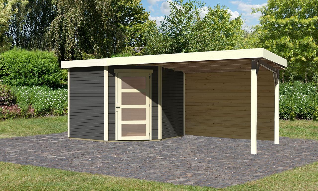 KARIBUHOLZT SH Schwandorf 5 ter246x242x218 mit AD 2,80m + Rückwand 16905568