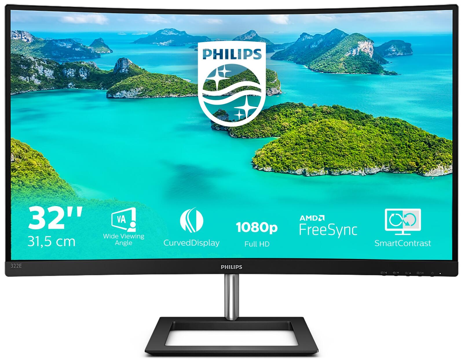 Philips 322E1C Curved-Monitor 81,3 cm (31,5 Zoll) 322E1C/00