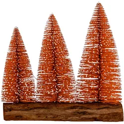 I-GLOW LED-Tannenbaum 3er/4er - herbstliches Orange