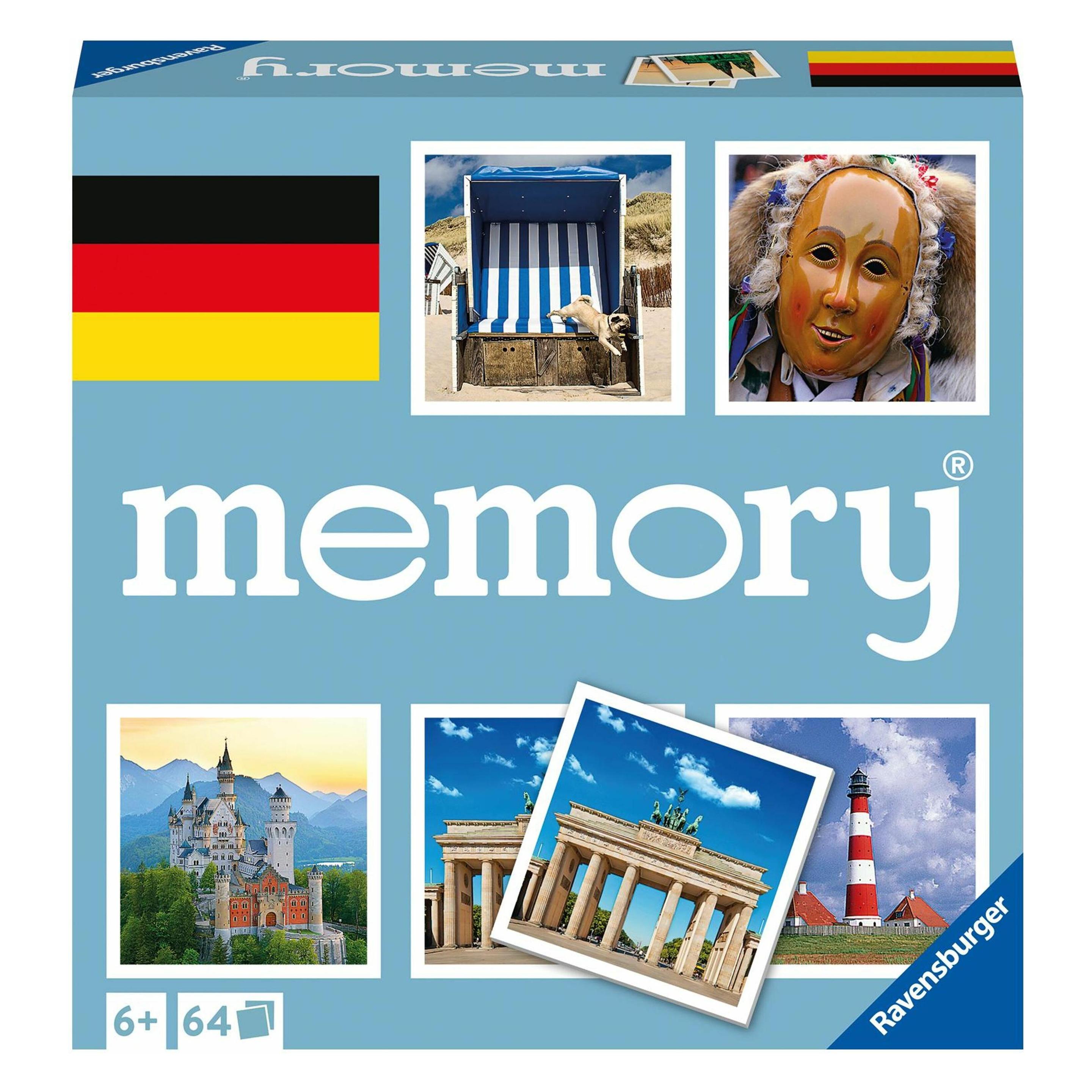 Ravensburger memory Deutschland (Dänisch, Deutsch, Englisch, Französisch, Italienisch, Japanisch, Niederländisch, Norwegisch, Polnisch, Portugiesisch, Schwedisch, Spanisch, 2 - 8 Spieler) (20883)