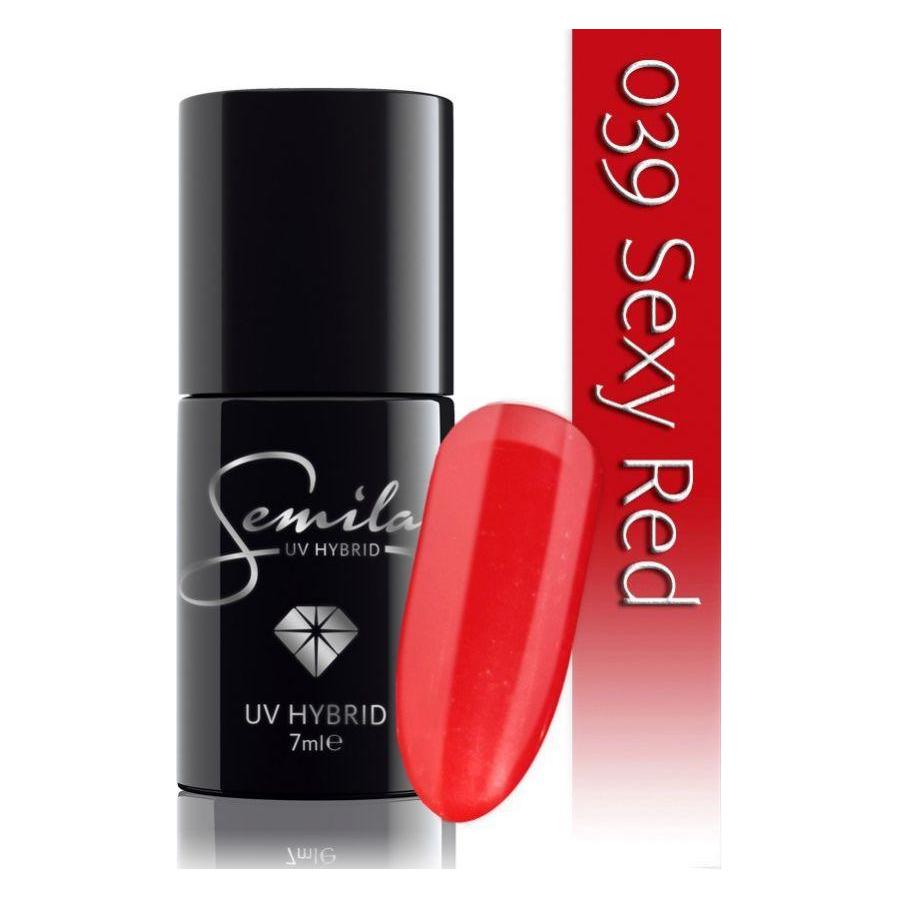 Semilac 039 Sexy Raudona 7ml (Sexy Raudona, Sexy Red, Sexy Rot, UV-Gel Lack) (5901867973443)