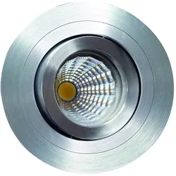 Rutec Kardanischer Einbaustrahler MELIMAR, IP20, rund, 1-fach, exkl. Fassung, Aluminium gebürstet RU-57560