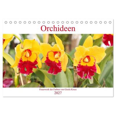 Orchideen Feuerwerk der Farben (Tischkalender 2027 DIN A5 quer), CALVENDO Monatskalender