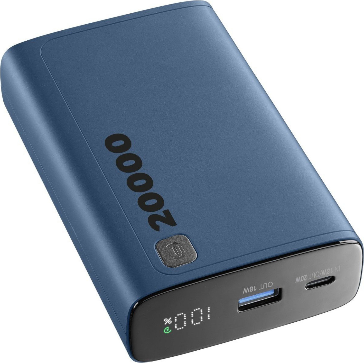 Cellularline Power Bank Elite 20000 PD, blauw