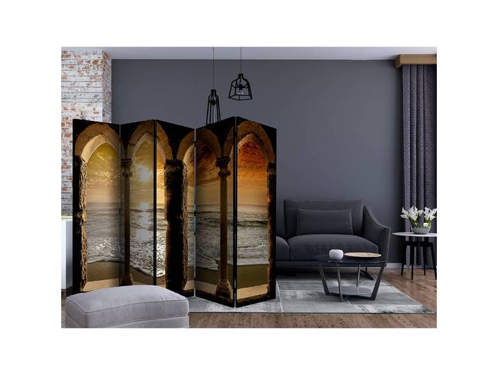 Paravent Idyll Polaire Marron 225 x 172 x 3cm