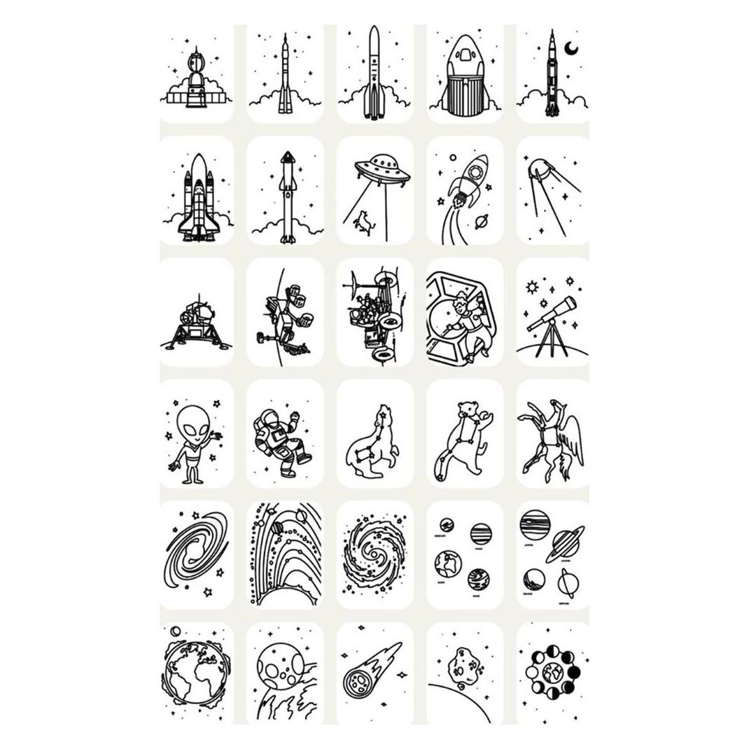 Kidywolf Nachfüllpack Weltraum und Dino zu Designtafel (5407009182396-5407009182396)