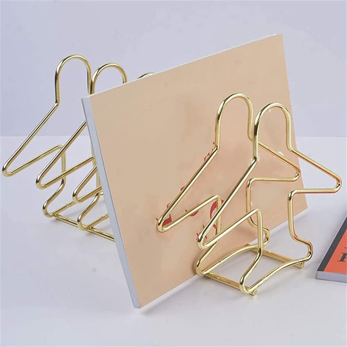 Minimalistische Boekenplank Organizer en Documentenhouder voor Bureau Organisatie - Goud - B/D/H: 145 x 20 x 13 cm