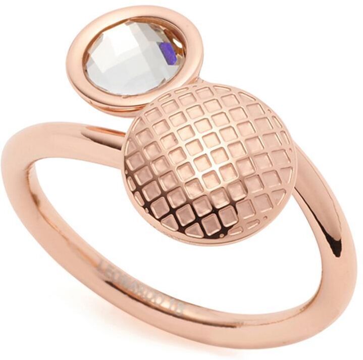 Leonardo Rosévergoldeter Edelstahl Ring Delicato für Damen rosé