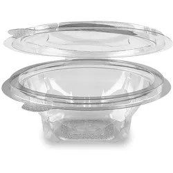 VEPATIM 50x Rundbecher klar mit Deckel 150 ml (PET)
