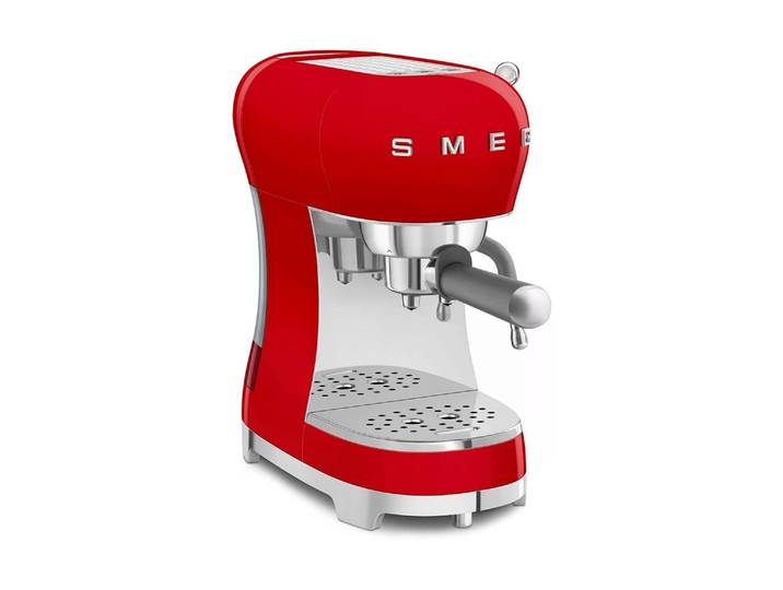 SMEG Siebträgermaschine 50's Style , Energieeffizienz: A, rot, B:14,9cm H:33cm T:32,9cm, Kaffeemaschinen, Siebträgermaschine