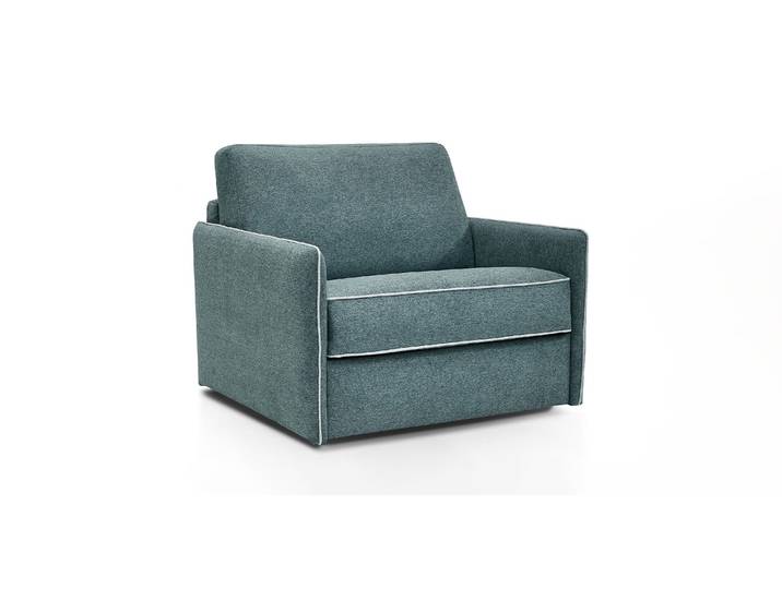ALBI - Fauteuil convertible - Velours, Vert deau
