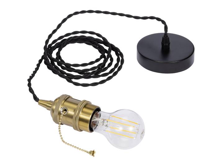 Lampenfassung Industrial gold Metall E27