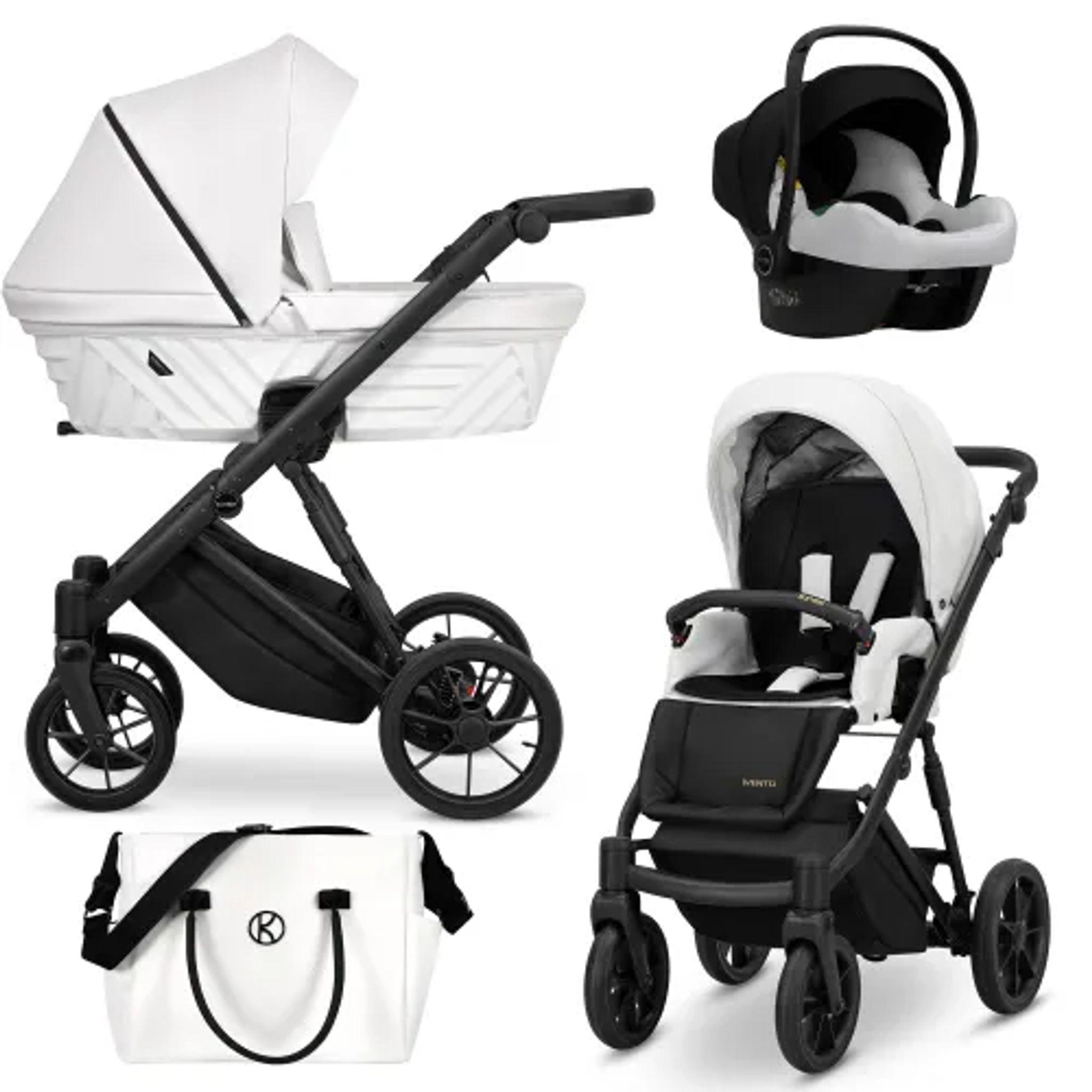 Kinderwagen Kunert Ivento 3in1 - Farbe: Weißperlmutt